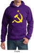 Russian Hoodie Hammer and Sickle USSR Adult Hoody Sweatshirt