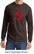 Russian Shirt Hammer and Sickle Red Print Adult Long Sleeve Shirt