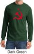 Russian Shirt Hammer and Sickle Red Print Adult Long Sleeve Shirt