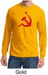 Russian Shirt Hammer and Sickle Red Print Adult Long Sleeve Shirt