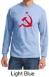 Russian Shirt Hammer and Sickle Red Print Adult Long Sleeve Shirt
