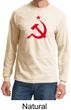 Russian Shirt Hammer and Sickle Red Print Adult Long Sleeve Shirt