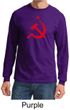 Russian Shirt Hammer and Sickle Red Print Adult Long Sleeve Shirt