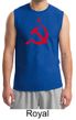 Russian Shirt Hammer and Sickle Red Print Adult Muscle Shirt