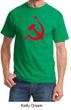Russian Shirt Hammer and Sickle Red Print Adult T-shirt