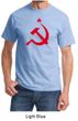 Russian Shirt Hammer and Sickle Red Print Adult T-shirt