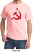 Russian Shirt Hammer and Sickle Red Print Adult T-shirt