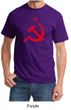Russian Shirt Hammer and Sickle Red Print Adult T-shirt