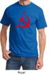 Russian Shirt Hammer and Sickle Red Print Adult T-shirt