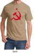 Russian Shirt Hammer and Sickle Red Print Adult T-shirt