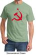 Russian Shirt Hammer and Sickle Red Print Adult T-shirt