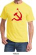 Russian Shirt Hammer and Sickle Red Print Adult T-shirt