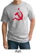 Russian Shirt Hammer and Sickle Red Print Adult Tall T-shirt