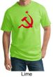 Russian Shirt Hammer and Sickle Red Print Adult Tall T-shirt