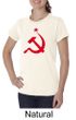 Russian Shirt Hammer and Sickle Red Print Ladies Organic T-shirt