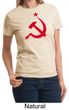 Russian Shirt Hammer and Sickle Red Print Ladies T-shirt
