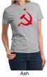 Russian Shirt Hammer and Sickle Red Print Ladies T-shirt