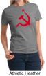 Russian Shirt Hammer and Sickle Red Print Ladies T-shirt