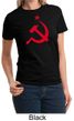 Russian Shirt Hammer and Sickle Red Print Ladies T-shirt