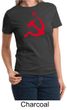 Russian Shirt Hammer and Sickle Red Print Ladies T-shirt