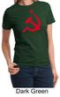 Russian Shirt Hammer and Sickle Red Print Ladies T-shirt