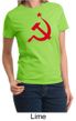 Russian Shirt Hammer and Sickle Red Print Ladies T-shirt