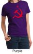 Russian Shirt Hammer and Sickle Red Print Ladies T-shirt