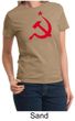 Russian Shirt Hammer and Sickle Red Print Ladies T-shirt