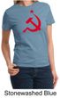 Russian Shirt Hammer and Sickle Red Print Ladies T-shirt