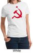 Russian Shirt Hammer and Sickle Red Print Ladies T-shirt