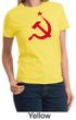 Russian Shirt Hammer and Sickle Red Print Ladies T-shirt