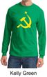 Russian Shirt Hammer and Sickle USSR Adult Long Sleeve Shirt
