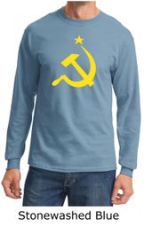 Russian Shirt Hammer and Sickle USSR Adult Long Sleeve Shirt