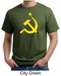 Russian Shirt Hammer and Sickle USSR Adult Organic T-shirt