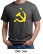 Russian Shirt Hammer and Sickle USSR Adult Organic T-shirt