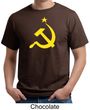 Russian Shirt Hammer and Sickle USSR Adult Organic T-shirt