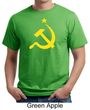 Russian Shirt Hammer and Sickle USSR Adult Organic T-shirt