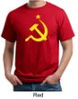 Russian Shirt Hammer and Sickle USSR Adult Organic T-shirt