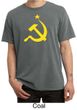 Russian Shirt Hammer and Sickle USSR Adult Pigment Dyed T-shirt