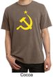 Russian Shirt Hammer and Sickle USSR Adult Pigment Dyed T-shirt