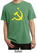 Russian Shirt Hammer and Sickle USSR Adult Pigment Dyed T-shirt