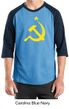 Russian Shirt Hammer and Sickle USSR Adult Raglan Shirt