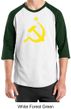 Russian Shirt Hammer and Sickle USSR Adult Raglan Shirt