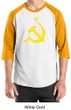 Russian Shirt Hammer and Sickle USSR Adult Raglan Shirt