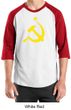 Russian Shirt Hammer and Sickle USSR Adult Raglan Shirt