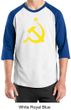 Russian Shirt Hammer and Sickle USSR Adult Raglan Shirt