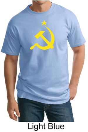 Russian Shirt Hammer and Sickle USSR Adult Tall T-shirt