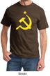 Russian Shirt Hammer and Sickle USSR Adult Tee Shirt