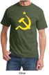 Russian Shirt Hammer and Sickle USSR Adult Tee Shirt