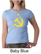 Russian Shirt Hammer and Sickle USSR Ladies Crew Neck Shirt